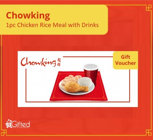 Chowking 1pc Chicken Rice Meal with Drinks