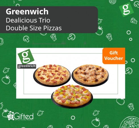 Greenwich Dealicious Trio Double Size Pizzas