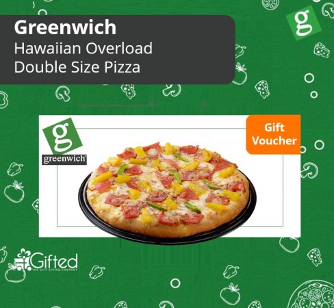 Greenwich Hawaiian Overload Double Size Pizza