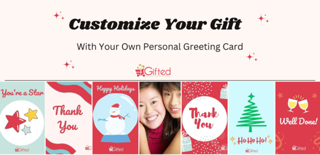 Customize Your Gift , Now with Your Own Personal Greeting Card!'s Image